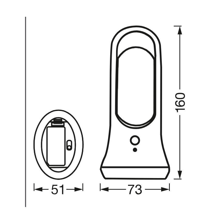 Osram - Luz de orientación LED con sensor de movimiento y crepuscular MOBILE LED/0,7W/4xAAA blanca