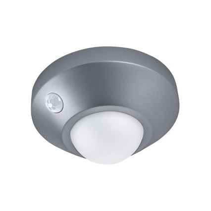 Osram - Luz nocturna LED con sensor NIGHTLUX LED/2W/3xAA plateada
