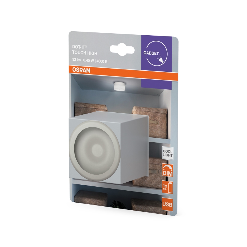 Osram - Luz de orientación LED regulable DOT-IT LED/0,45W/5V 500 mAh blanca