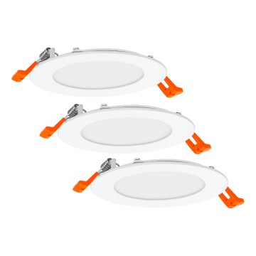 Osram - Pack de 3 downlights empotrables LED SPOT LED/8W/230V 3000K Ø 12 cm blanco