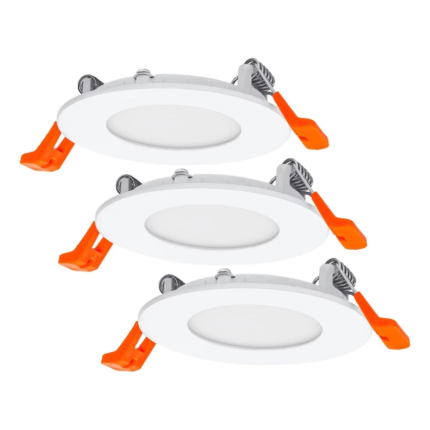Osram - Pack de 3 luminarias empotradas SLIM LED/4,5W/230V