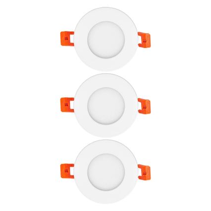 Osram - Pack de 3 luminarias empotradas SLIM LED/4,5W/230V