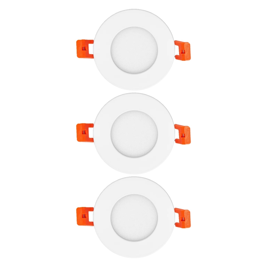 Osram - Pack de 3 luminarias empotradas SLIM LED/4,5W/230V