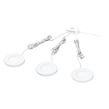 Osram - Pack de 3 luminarias LED para instalar bajo mueble UNDERCABINET LED/8,5W/230V 3000K blanco