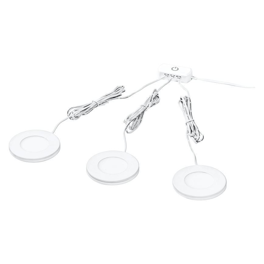 Osram - Pack de 3 luminarias LED para instalar bajo mueble UNDERCABINET LED/8,5W/230V 3000K blanco