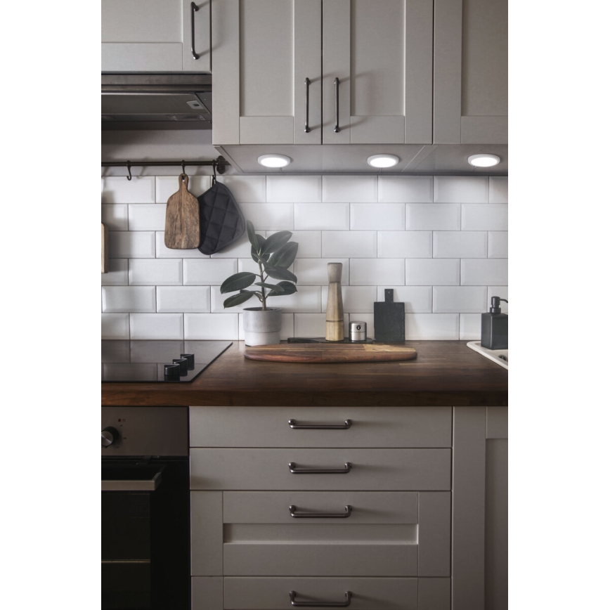 Osram - Pack de 3 luminarias LED regulables para debajo de muebles SMART+ LED/6,5W/230V 3000-6500K Wi-Fi