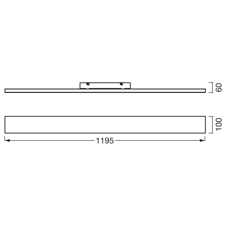 Osram - Panel LED de montaje en superficie PLANON LED/30W/230V 3000K 10x120 cm blanco