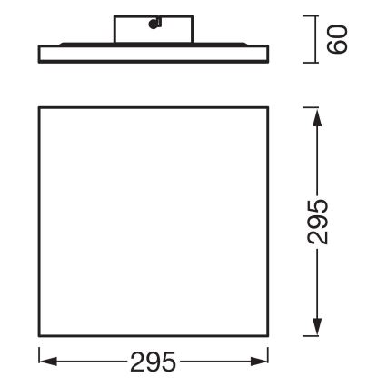 Osram - Panel LED de superficie PLANON LED/20W/230V 3000K 30x30 cm blanco