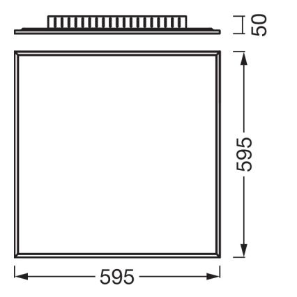 Osram - Panel LED de superficie PLANON LED/40W/230V 4000K 60x60 cm blanco