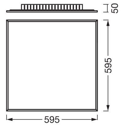 Osram - Panel LED de superficie PLANON LED/40W/230V 59,5x59,5 cm blanco