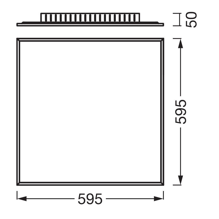 Osram - Panel LED de superficie PLANON LED/40W/230V 59,5x59,5 cm blanco