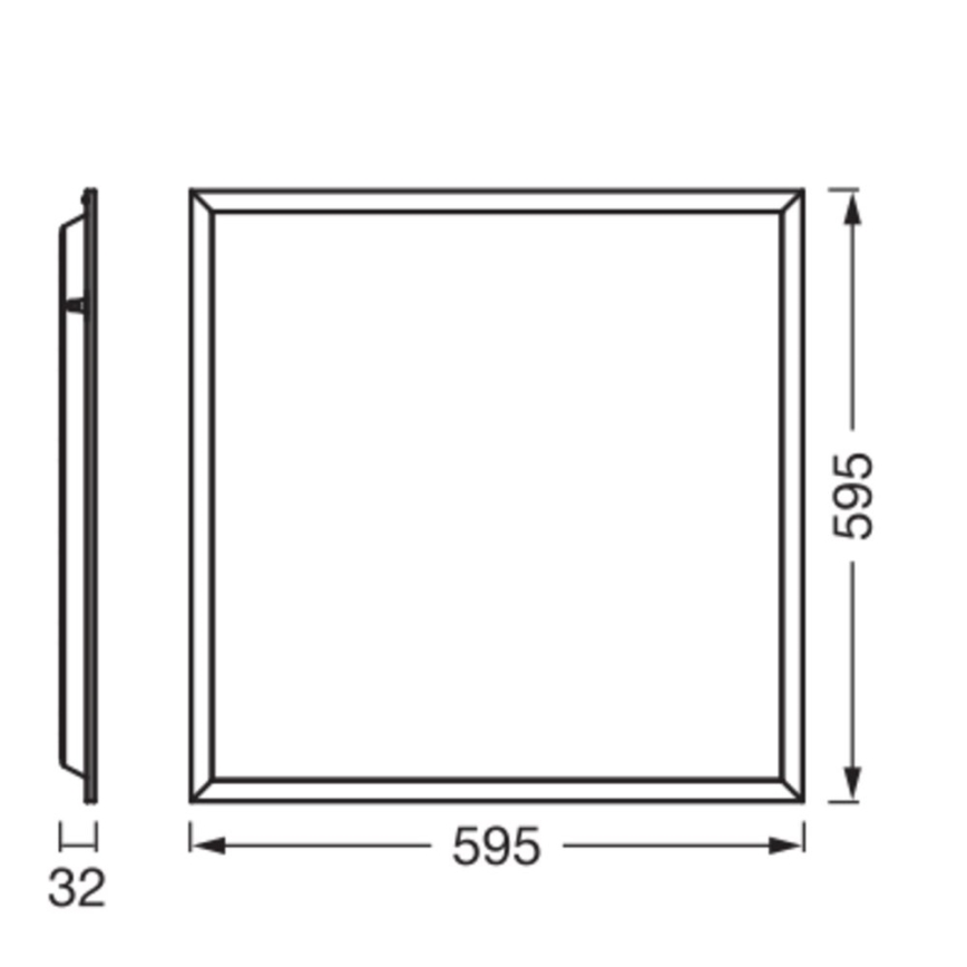 Osram - Panel LED empotrado para techo registrable PANEL ESSENTIAL LED/50W/230V 3000/4000/6500K 60x60 cm blanco