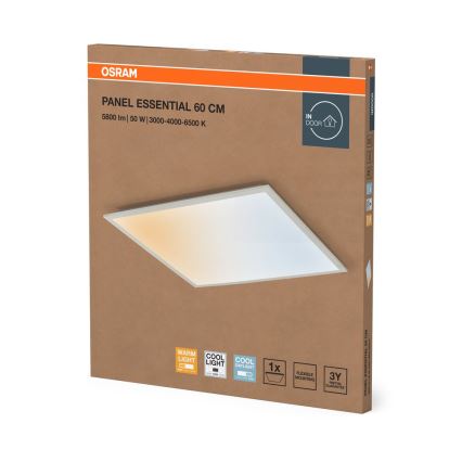 Osram - Panel para techo registrable PANEL ESSENTIAL LED/50W/230V 3000/4000/6500K 60x60 cm blanco