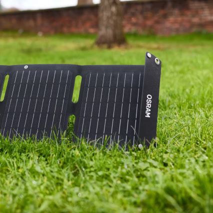 Osram - Panel solar para carga independiente de baterías BATTERY CHARGE SOLAR 20W IP65