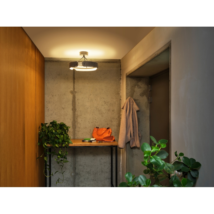 Osram - Plafón LED de superficie DECOR CURVE LED/33W/230V Ø 43 cm, gris