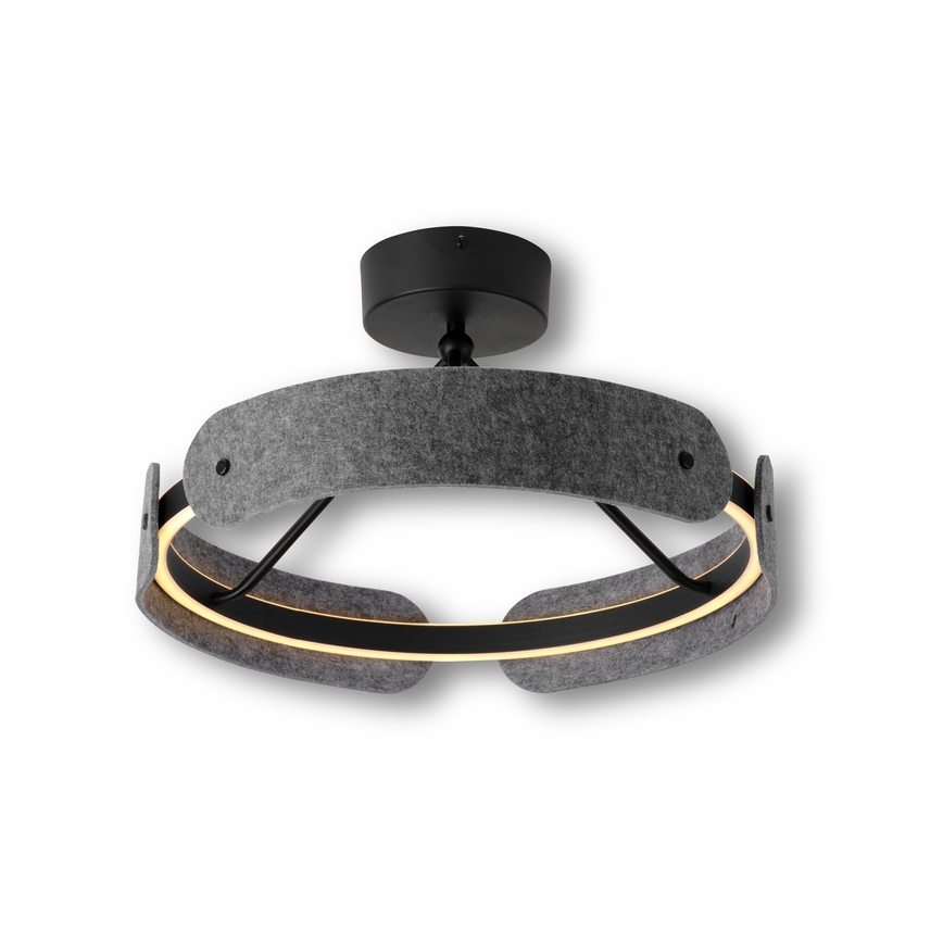 Osram - Plafón LED de superficie DECOR CURVE LED/33W/230V Ø 43 cm, gris