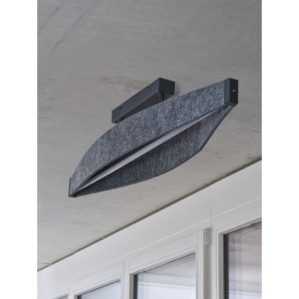 Osram - Plafón LED de superficie DECOR FLAT LED/23W/230V gris