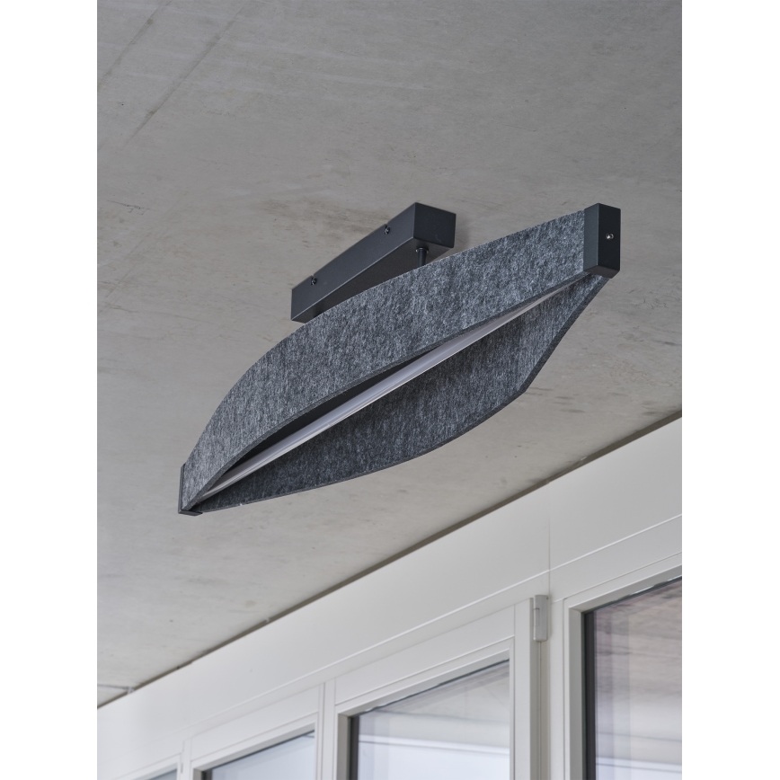 Osram - Plafón LED de superficie DECOR FLAT LED/23W/230V gris