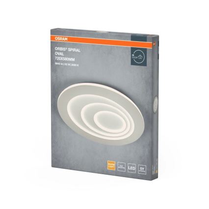 Osram - Plafón LED de techo ORBIS SPIRAL 63W/230V, blanco