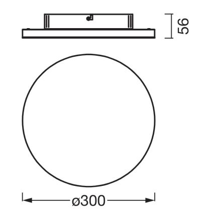 Osram - Plafón LED de techo PLANON LED/20W/230V 3000K Ø 30 cm blanco