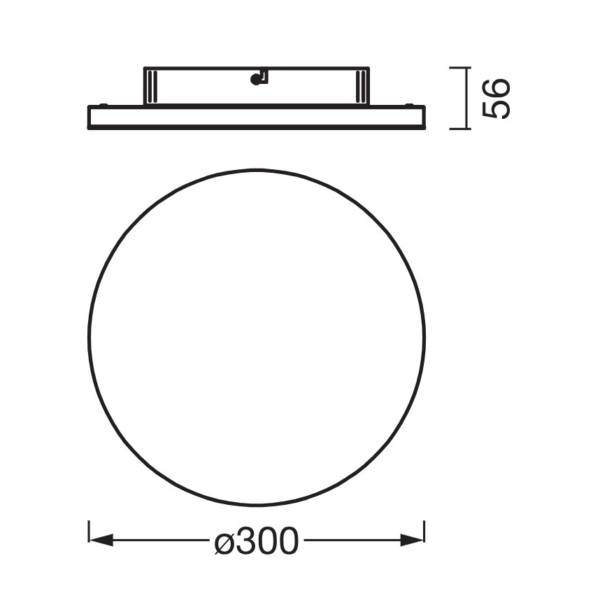 Osram - Plafón LED de techo PLANON LED/20W/230V 3000K Ø 30 cm blanco
