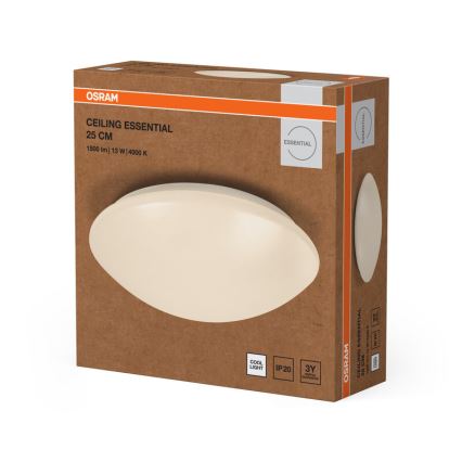 Osram - Plafón LED ESSENTIAL, 13 W, 230 V, 4000 K, Ø 25 cm