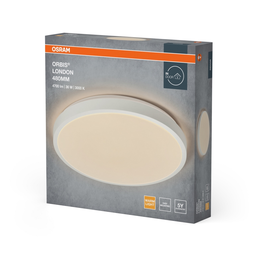 Osram - plafón LED ORBIS LONDON LED/36W/230V Ø 48 cm blanco
