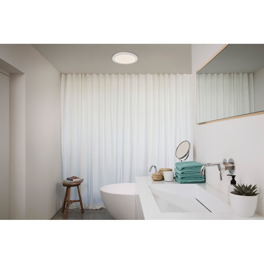 Osram - Luminaria de techo LED para baño ORBIS DISC LED/22W/230V 3000/4000K Ø 30 cm IP44 blanca