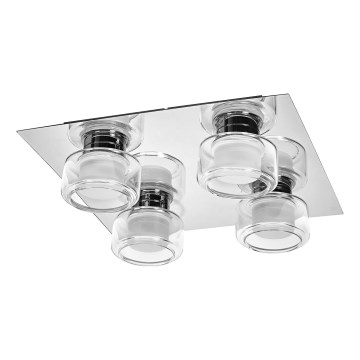 Osram - Plafón LED para baño ORBIS FLAME 4xLED/5,5W/230V 3000/4000K IP44 acabado cromado brillante