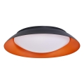 Osram - Plafón LED regulable ORBIS PLATE LED/45W/230V Ø 48 cm naranja/negro
