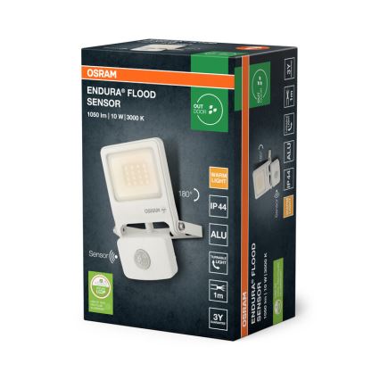Osram - Proyector LED con sensor ENDURA LED/10W/230V 3000K IP44
