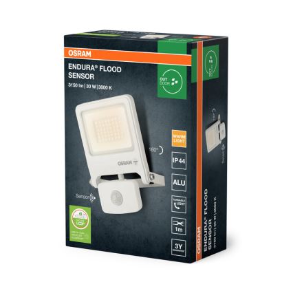 Osram - Proyector LED con sensor ENDURA LED/30W/230V 3000K IP44