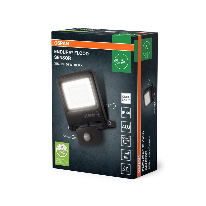 Osram - Proyector LED con sensor ENDURA LED/30W/230V IP44