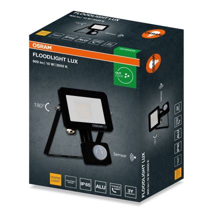 Osram - Proyector LED con sensor FLOODLIGHT LED/10W/230V 3000K IP65