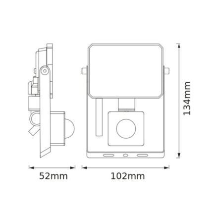 Osram - Proyector LED con sensor FLOODLIGHT LED/10W/230V 6500K IP65