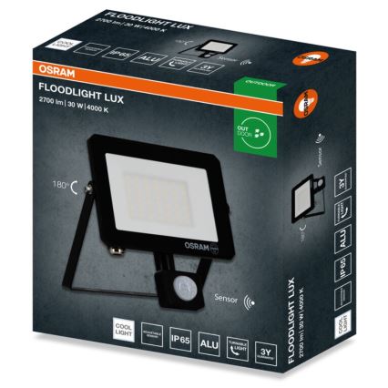 Osram - Proyector LED con sensor FLOODLIGHT LED/30W/230V 4000K IP65