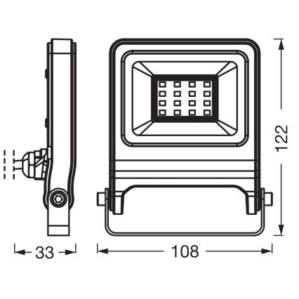 Osram - Proyector LED ENDURA LED/10W/230V 4000K IP65