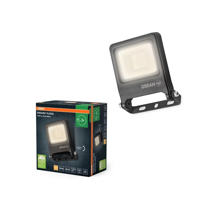 Osram - Proyector LED ENDURA LED/20W/230V 3000K IP65 antracita