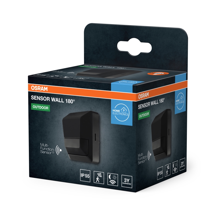 Osram - Sensor de movimiento por infrarrojos para exterior 230V IP55 antracita