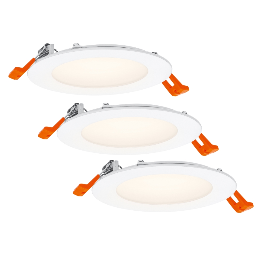 Osram - Pack de 3 downlights empotrables LED SPOT LED/8W/230V 3000K Ø 12 cm blanco