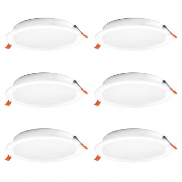 Osram - Set de 6 luminarias empotradas LED ESSENTIAL LED/18W/230V 4000K, Ø 22 cm, blanco
