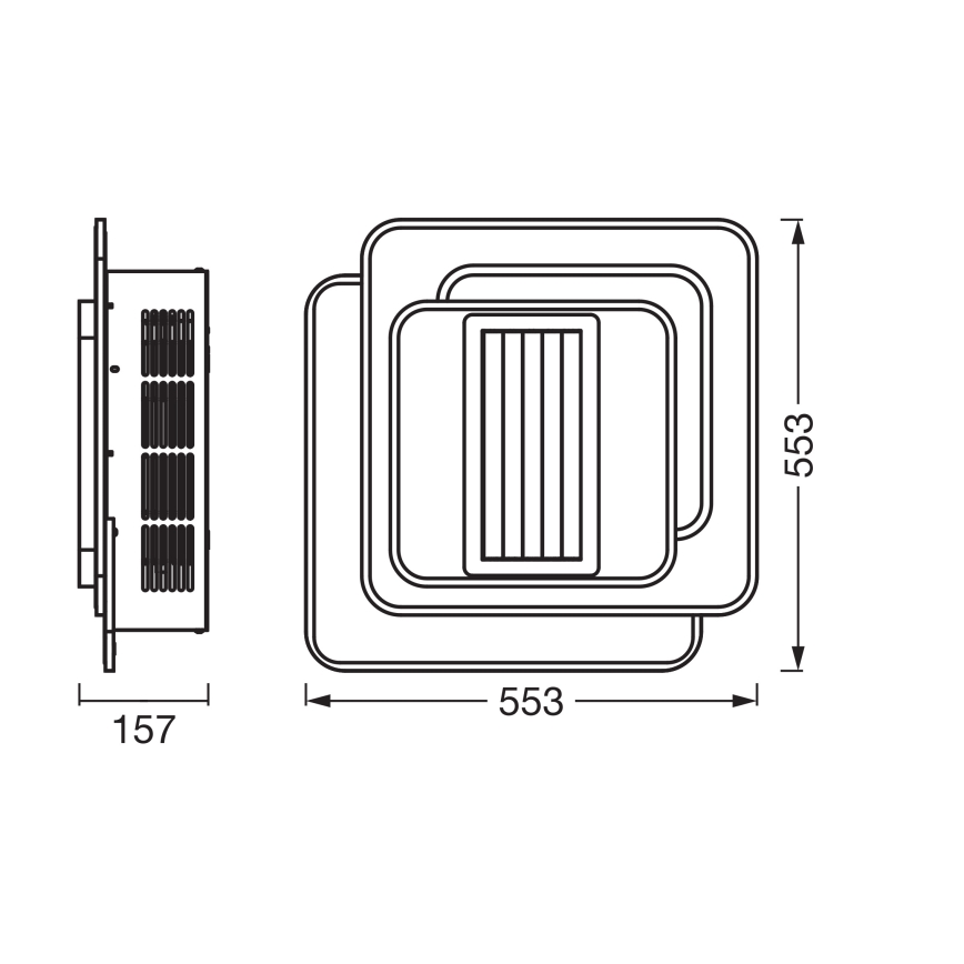 Osram - Luminaria LED de techo regulable con ventilador CEILING FAN LED/55W/230V 3000-6500K blanca + mando a distancia