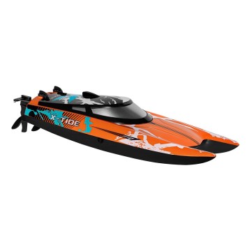 Overmax - Barco RC teledirigido X-TIDE 2400 mAh negro/naranja