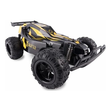 Overmax - Coche RC con mando a distancia X-RALLY 2.0 1200 mAh Negro/amarillo