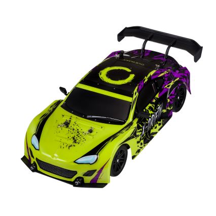 Overmax - Coche RC de drift con mando a distancia X-DRIFT 1000 mAh amarillo/púrpura