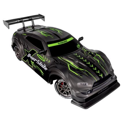 Overmax - Coche RC de drift con mando a distancia X-OVERSLIDE 1000 mAh negro/verde/azul/rojo