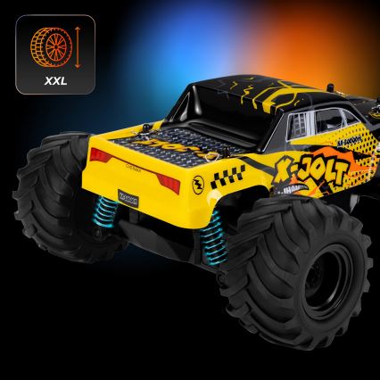 Overmax - Coche RC teledirigido X-JOLT 1000 mAh negro/amarillo