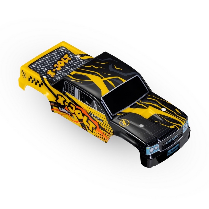 Overmax - Coche RC teledirigido X-JOLT 1000 mAh negro/amarillo