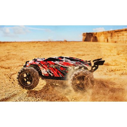 Overmax - coche RC con mando a distancia X-MONSTER 3.5 1700 mAh negro/rojo/verde