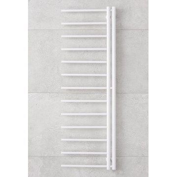P.M.H. AP2W-L - Radiador toallero tipo escalera para baño APOLLO 346 W 150 cm, derecha/blanco
